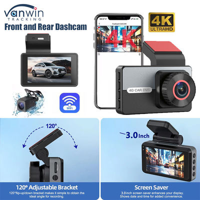 2K 1080P Dual Dash Cam WiFi APP Control Νυχτερινή όραση Παρακολούθηση στάθμευσης G-sensor για αυτοκίνητο