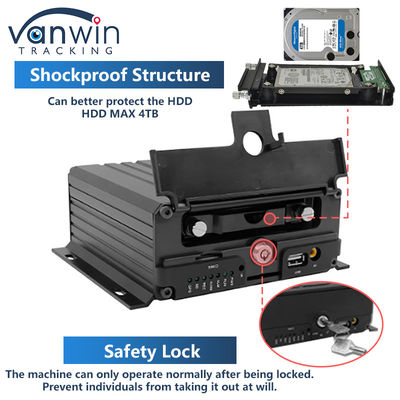 4 κανάλια ADAS DSM Car DVR με 4G GPS AHD Camera SD Card Video Recorder για εκπαίδευση οδήγησης αυτοκινήτου Mobile DVR για φορτηγό λεωφορείο