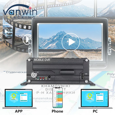 4CH 1080P HDD Mobile DVR 4G GPS Εποπτεία και παρακολούθηση δεδομένων σε πραγματικό χρόνο