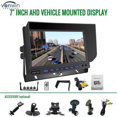 AHD Monitor 4 Channel 7 Inch Full HD1080P MDVR Διαχωρισμένη οθόνη οθόνη αυτοκινήτου για όχημα
