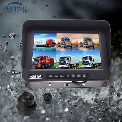 AHD 1080P MDVR Monitor 10,1 ίντσες 6 κανάλια Αδιάβροχη Μοιρασμένη Οθόνη Monitor SD κάρτα για οχήματα