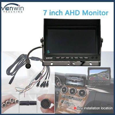 AHD 1080P MDVR Monitor 7 ιντσών Μοιρασμένη οθόνη Μονιτέρ κάρτα SD Κάμερα πίσω οπτική γύρισμα Κιτ για RV Motorhome Truck Bus