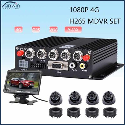 4CH MDVR ADAS με GPS 4G Wi-fi HDD Προαιρετικό φορτηγό παρακολούθησης χρόνου