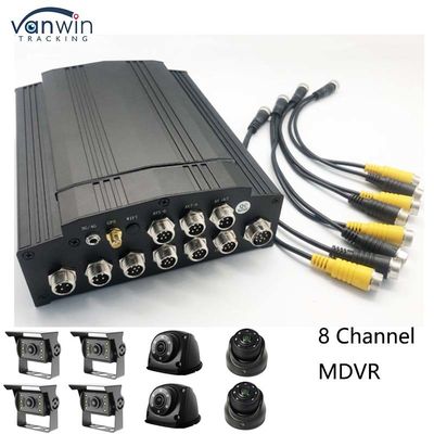 Full HD 1080P 8CH Mobile DVR SD κάρτα 4G GPS H.265 CMSV6 Συστήματα ασφαλείας DVR λεωφορείων και φορτηγών