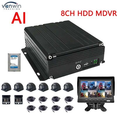 8CH 1080P AI MDVR με ADAS DMS, 4G GPS Καταγραφικό Βίντεο Οχήματος για Φορτηγό Λεωφορείο, Υποστήριξη HDD SSD OEM