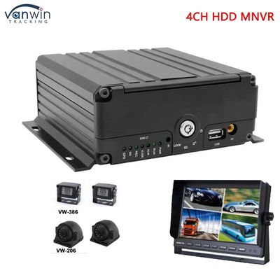 4CH 1080P AHD 3G 4G WIFI και GPS SD HHD Mobile NVR για λεωφορείο / φορτηγό / ταξί