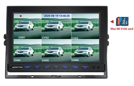 10.1 ίντσες HD TFT LCD οθόνη Αδιάβροχη οθόνη οχήματος για φορτηγά/βαν τροφοδοσία DC 12V-24V -30C έως 80C Νυχτερινή λειτουργία