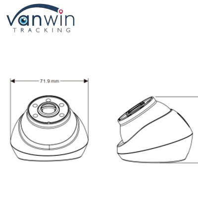 2MP 3MP IPC AHD IP69K Αδιάβροχο Wide Viewing anle Κάμερα θόλου οχήματος για φορτηγά λεωφορεία