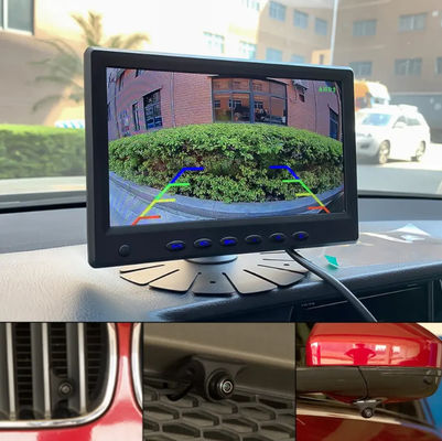 Μίνι AHD 1080P Αδιάβροχη μπροστινή πλευρά πίσω κάμερα νυχτερινής όρασης 170° φακούς ψαριών αυτοκίνητο αντίστροφη κάμερα ασφαλείας