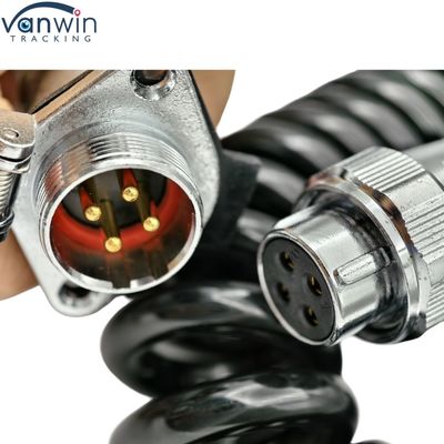 4Pin Αδιάβροχο καλώδιο ρυμουλκούμενου 12V Ηλεκτρονική καμερα καλωδίου για διπλό φορτηγό λεωφορείο τρακτέρ κάμερες οπίσθιας θέσης