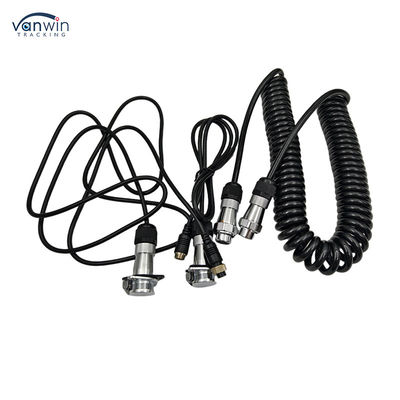 4 Pin θηλυκό για να συνδέσετε Custom Spring Wire αδιάβροχο καλώδιο ρυμουλκούμενο κάμερα καλωδίου για φορτηγό ανελκυστήρα