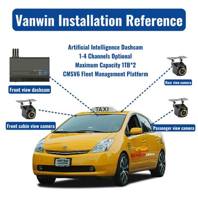 DC 12V Mini Cmsv7 H.265 1080P Κάμερα Οχήματος Auto Dash Cam Mdvr 4g Gps Remote Control Recorder 1-4 Channel Dashcam Cmsv6 Platform Mobile Mdvr