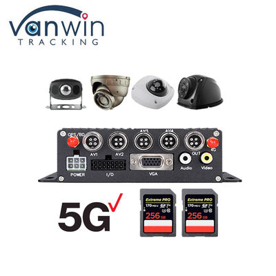 4ch 4G παρακολούθηση ζωντανών πλάνων Driver Fatigue Monitoring SD mobile cctv DVR με ADAS DSM BSD