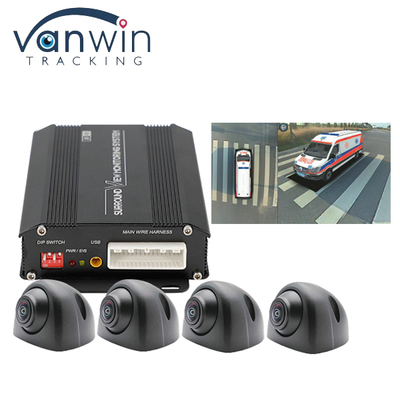 Πραγματικό HD 3D Αυτοκίνητο 360 Surround Bird View Σύστημα Avm 4x180 Μοίρες Κάμερες