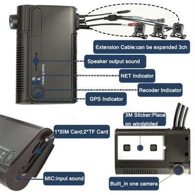 Νέο Προϊόν - Full HD 1080P Καταγραφέας Οδήγησης 1-4 Καναλιών Παγκόσμιο Σύστημα Εντοπισμού Θέσης Παρακολούθησης Κάμερα Οχήματος
