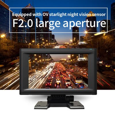 AI MDVR Οθόνη αφής 7 ιντσών Συσκευή εγγραφής βίντεο με Σύστημα Πανοραμικής Παρακολούθησης Τεσσάρων Καναλιών και Ανίχνευσης Τυφλού Σημείου