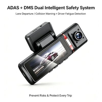 4K Advanced Assisted Driving Dashcam GPS ADAS DMS με υποστήριξη WIFI για παρακολούθηση στάθμευσης