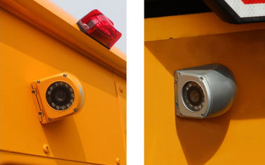 Κίτρινη πλάγια όψη κάμερων παρακολούθησης CCD 700TVL CCTV μετάλλων αδιάβροχη για το λεωφορείο/το φορτηγό