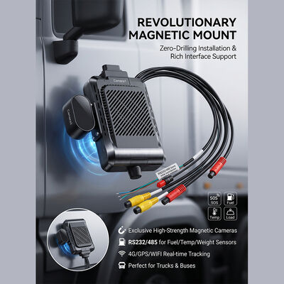 Μεταφορέας βαρέων φορτηγών 4G Dash με ADAS BSD - GPS Telematics Fleet Camera με κουμπί SOS Panic