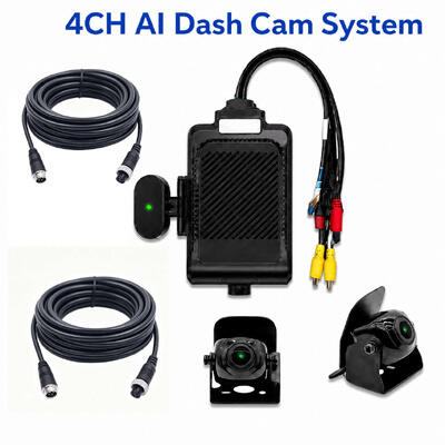 Κάμερα Ταμπλό AI Στόλου 4 Καναλιών 1080P ADAS DMS MDVR Σύστημα με 4G GPS WiFi για Αυτοκίνητα Ταξί Φορτηγά Λεωφορεία