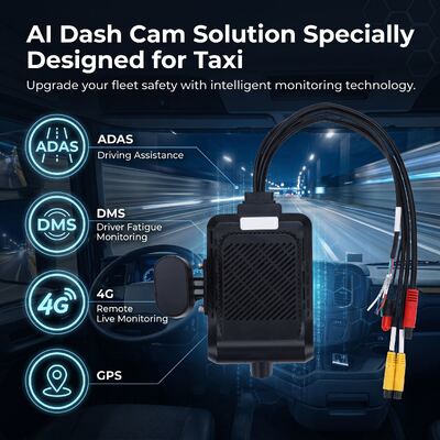 Κάμερα Ταμπλό AI Στόλου 4 Καναλιών 1080P ADAS DMS MDVR Σύστημα με 4G GPS WiFi για Αυτοκίνητα Ταξί Φορτηγά Λεωφορεία