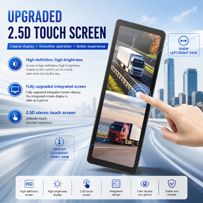 18.88 Inch Truck Digital Side Mirror Monitor System 1080P Dual Lens Camera Electronic Rear View Mirror for Heavy Duty Truck