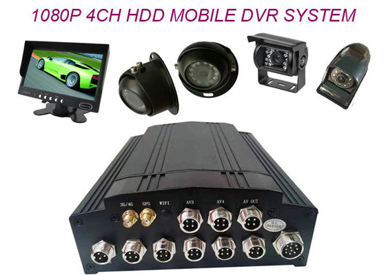 Κινητό DVR 4CH 3G 4G WIFI Γ μεγέθους SD MDVR μίνι ΠΣΤ 720P αισθητήρων καρτών