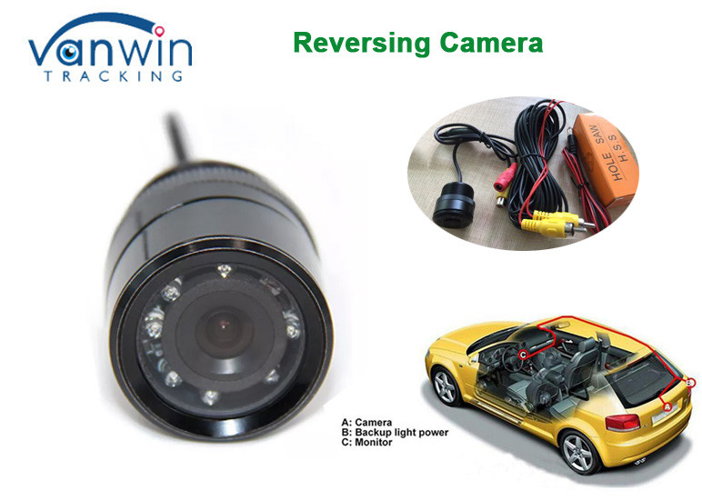 HD 720P 1080P Car Hidden Cameras 12V Mini Backup Rear View Camera With IR Night Light