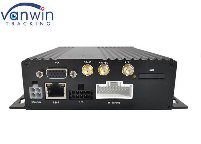 1080P AHD Δύο SD ασφαλείας κινητή dvr 4Ch GPS 3g 4g Wifi για το στόλο λεωφορείων