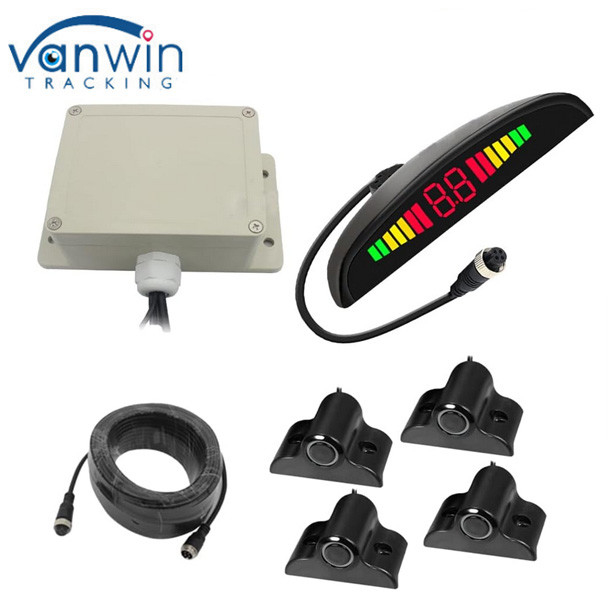 12V-24V οχήματα Σύστημα ραντάρ αντίστροφης υποστήριξης με αισθητήρες στάθμευσης εμπρός/πίσω με οθόνη LED
