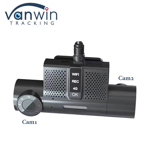 2CH Δωρεάν πλατφόρμα Dash Cam DVR Movil 4G GPS MDVR με κάθετη γωνία 180 μοιρών