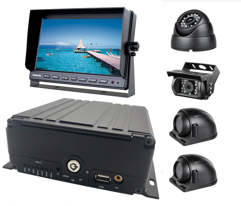 Κινητό σύστημα DVR 4 καναλιών 1080P H.265 HDD AHD Βίντεο καταγραφέα DVR οχήματος για οχήματα για φορτηγά λεωφορεία Camper Van