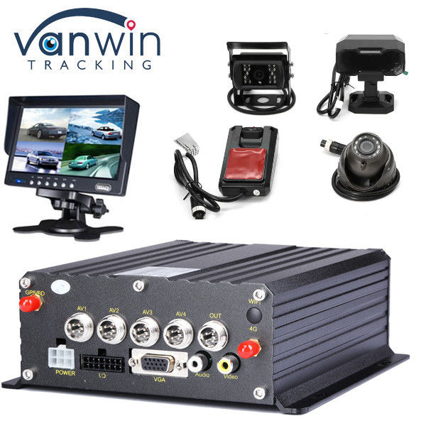 4G GPS Wifi 4CH 1080P Reverse Backup Camera ADAS DMS AI Ανίχνευση τυφλού σημείου HDD Mobile DVR