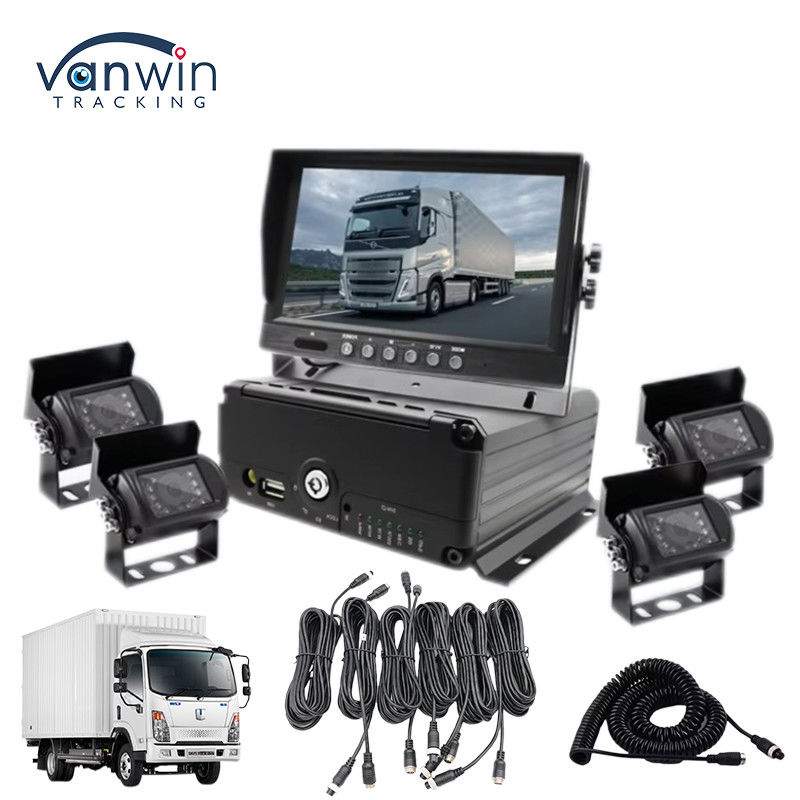 Ηλεκτρονική κάμερα αυτοκινήτου DVR αυτοκινήτου SIM κάρτα SD φορτηγό Μηχανή καταγραφής αυτοκινήτου MDVR μπροστινές και πίσω κάμερες που χρησιμοποιούνται για το λεωφορείο