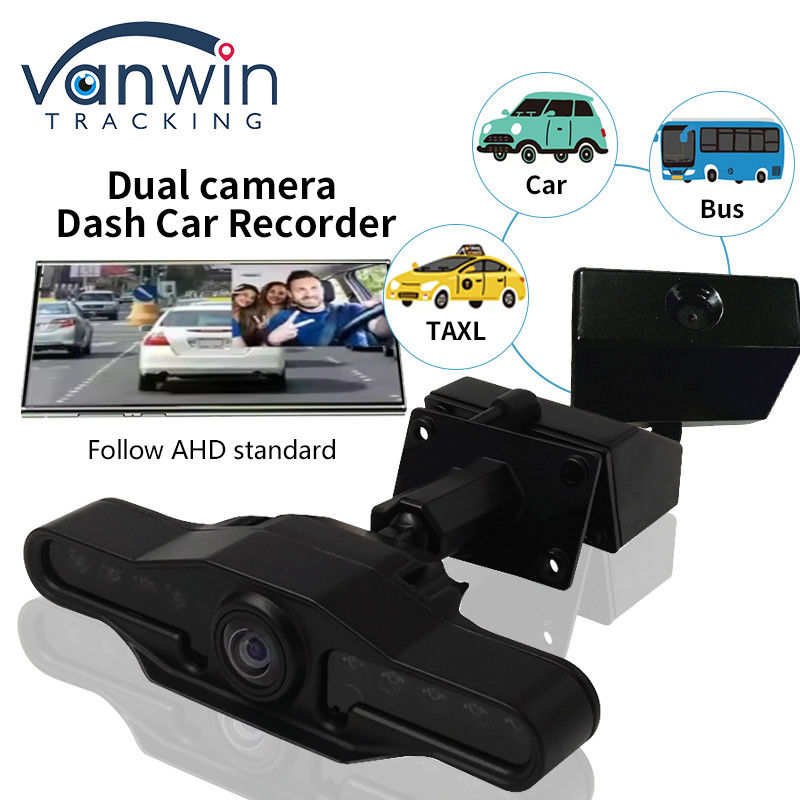 2 κάμερες Ακομη 2.9 ιντσών AHD Dash Cam Recorder με Super Wide Angle Dual Lens Βίντεο Recorder