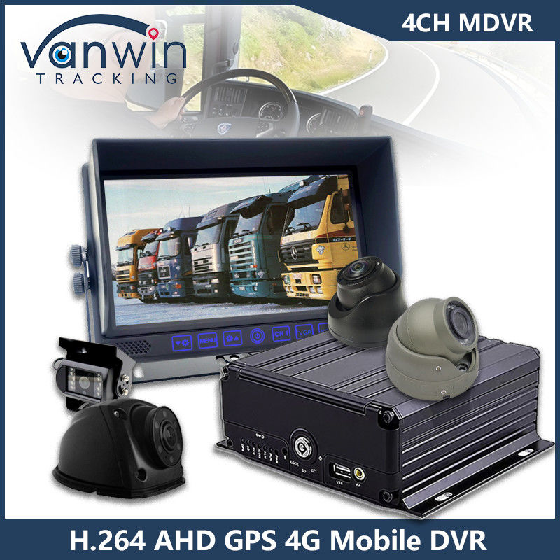 4CH GPS 4G WiFi Mobile DVR Full HD 1080P Καμερα αυτοκινήτου HDD Mdvr Για λεωφορείο φορτηγό