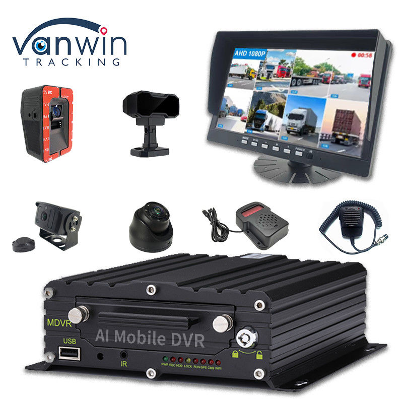 ADAS DMS BSD AI Vehicle Fleet Cam Αυτοκίνητο με 8CH WiFi GPS 4G Live View Mobile DVR για αυτοκίνητο