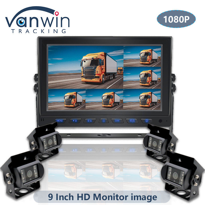 9 ιντσών AHD 1080P MDVR οθόνη 8 καναλιών Full HD διαχωρισμένη οθόνη οθόνης για όχημα