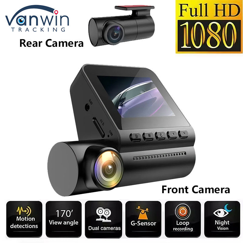 Full HD 4K Dash Cam Δύο φακούς Καταγραφέας βίντεο Νυχτερινή όραση Παρακολούθηση στάθμευσης Dashcam