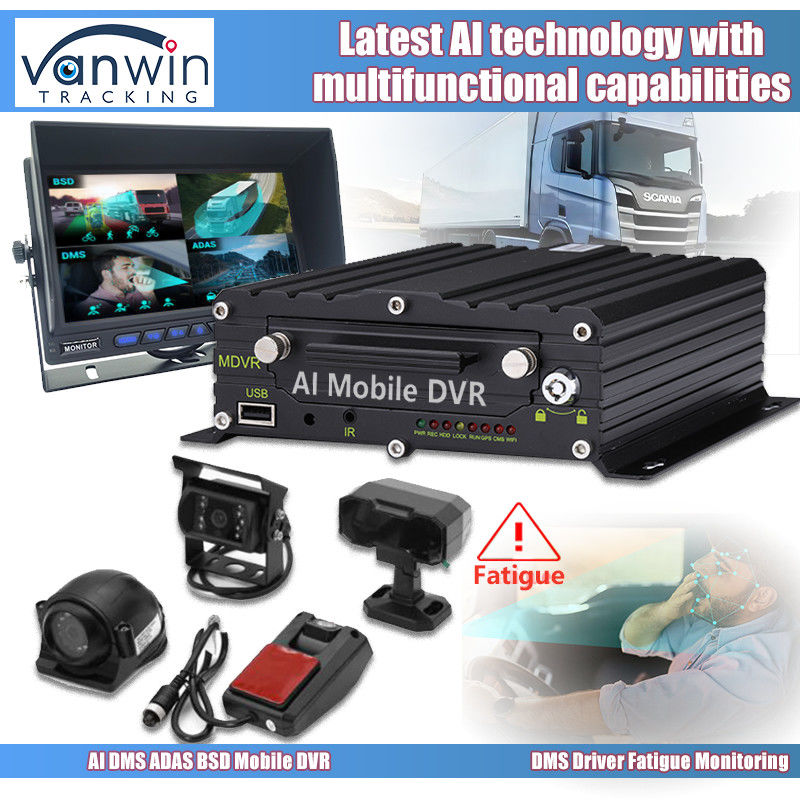 8CH 1080p 4G AI Mobile DVR με ADAS DMS BSD Σύστημα κάμερας GPS Mobile DVR για φορτηγό