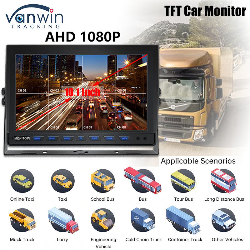 10.1 ιντσών TFT Car HD Monitor Display Screen TFT LCD Color HD Screen Για φορτηγό