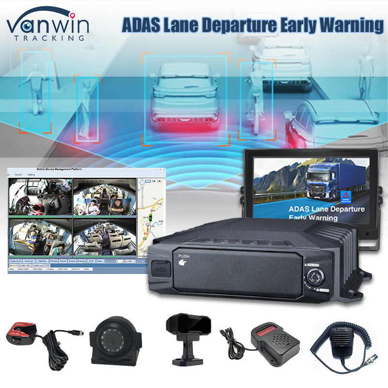 8CH 1080P Ai HDD Mobile DVR Πραγματική παρακολούθηση και παρακολούθηση 4G Ai Adas DMS MDVR Σύστημα CCTV
