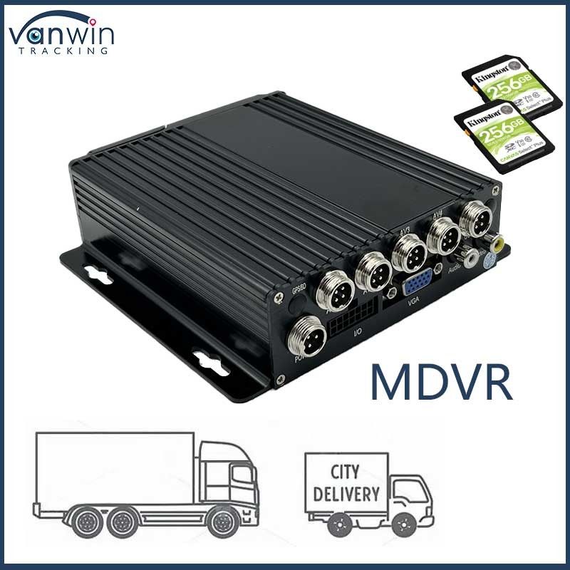 4CH 1080P Δύο κάρτες SD Κινητό DVR 4G GPS1080P Οχήματα GPS λειτουργία 12 μήνες εγγύηση