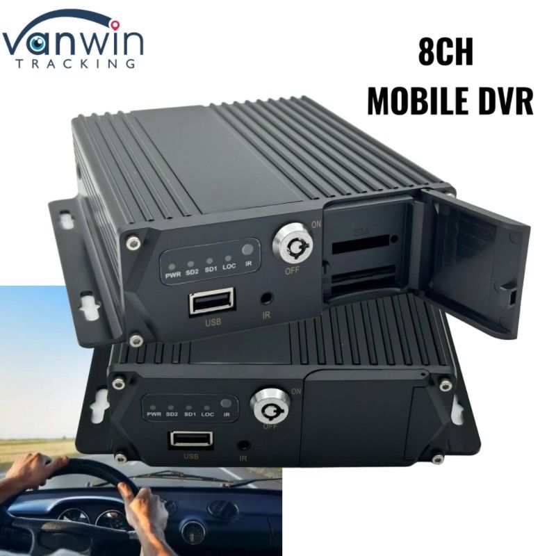 1080P MDVR 8 CH SD Card Mobile Digital Recorder Επαγγελματικό σύστημα παρακολούθησης οχημάτων για στόλο λεωφορείων και φορτηγών