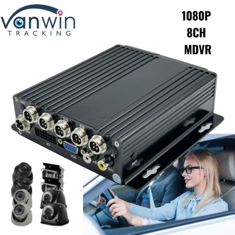 4G SD Card MDVR 1080P 8 Channel Vehicle Recorder με λειτουργία GPS κατάλληλο για κάθε στόλο