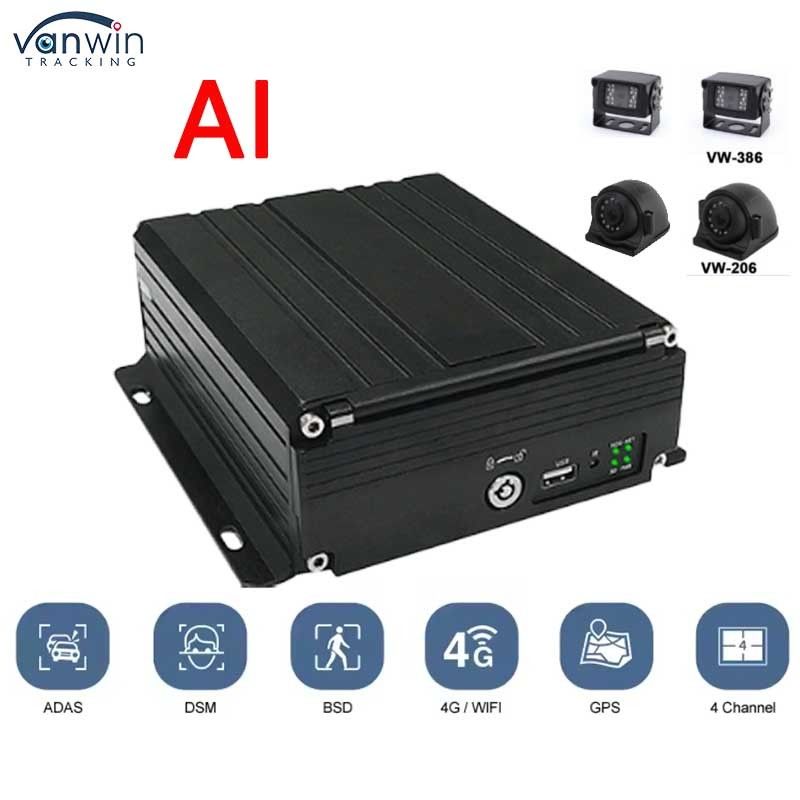 4CH HDD DVR 4G GPS ADAS DMS 1080P HD Υποστήριξη OEM/ODM MDVR Βιντεοσύστημα Για Αυτοκίνητο Φορτηγό Λεωφορείο MDVR Αυτοκίνητο Black Box