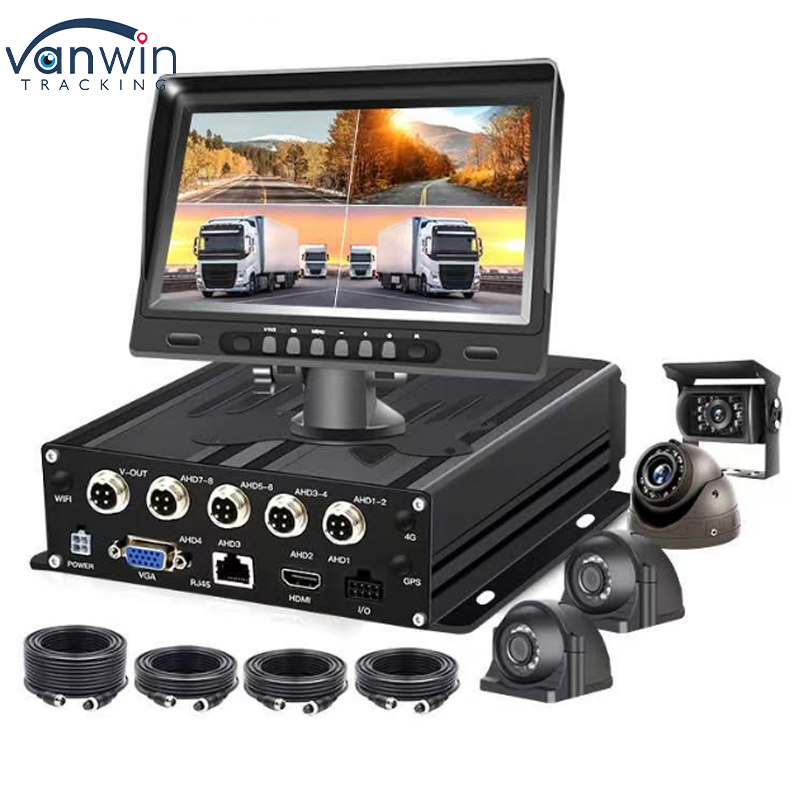 Ψηφιακός καταγραφέας βίντεο 1080P 4CH MDVR με σύστημα κάμερας CCTV οχήματος φορτηγού βίντεο 4G SIM WiFi GPS DVR