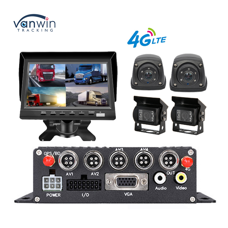 4CH MDVR 1080P βίντεο καταγραφέας με GPS 4G Απομακρυσμένη παρακολούθηση σε πραγματικό χρόνο για τη διαχείριση στόλου λεωφορείων φορτηγών φορτηγών
