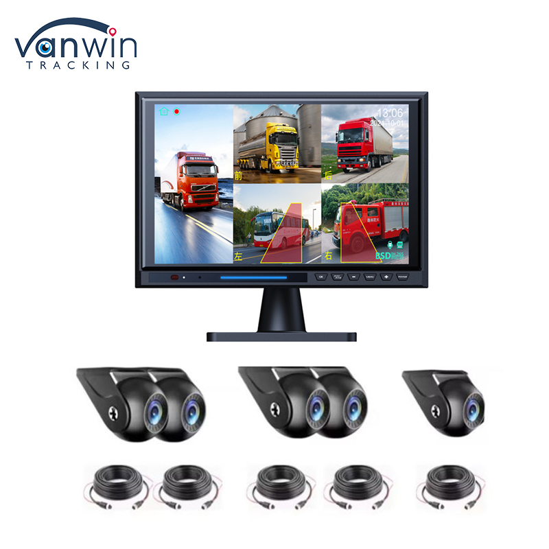 Truck DVR 5CH Quad Split Monitor