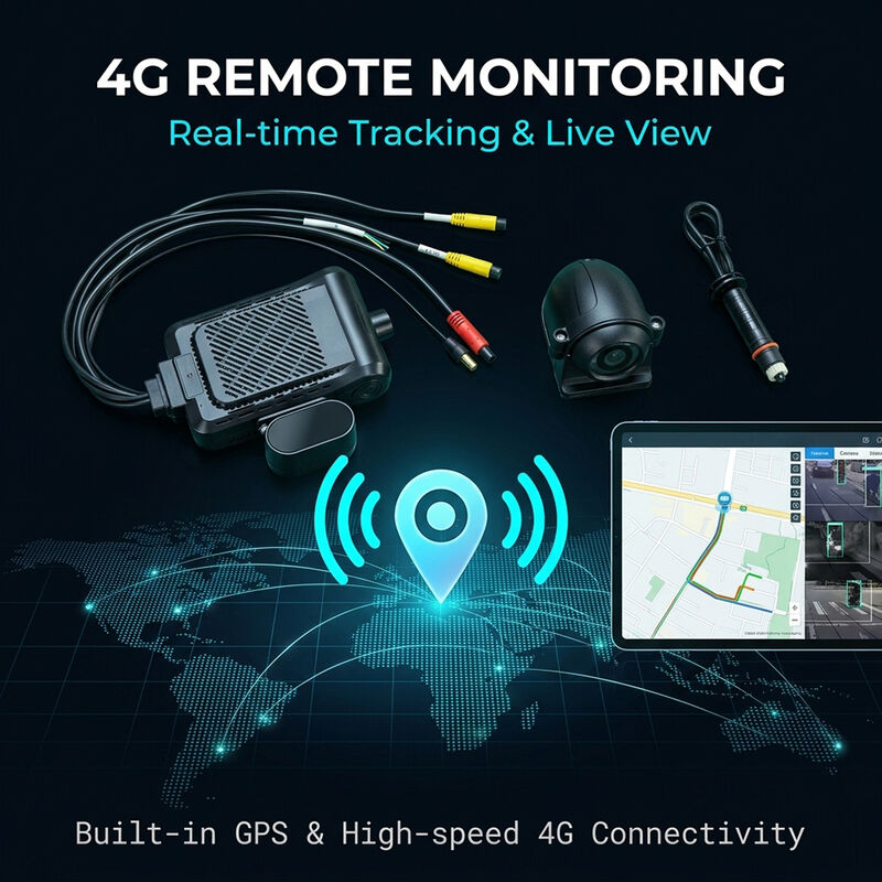 Έξυπνο 4G Dash Recorder με AI Video Telematics GPS WiFi & SOS κουμπί πανικού για ασφάλεια στόλου
